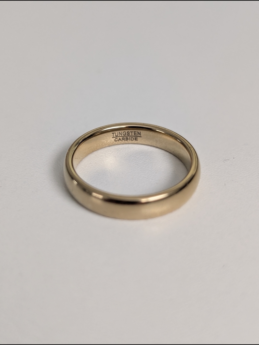 Tungsten Carbide Men's Rose Gold Wedding Band